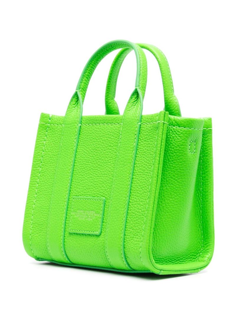 Green the Micro Leather Tote Bag
