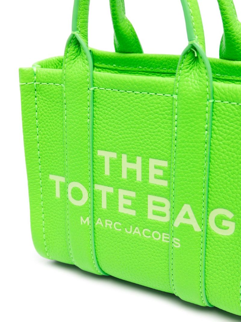 Green the Micro Leather Tote Bag