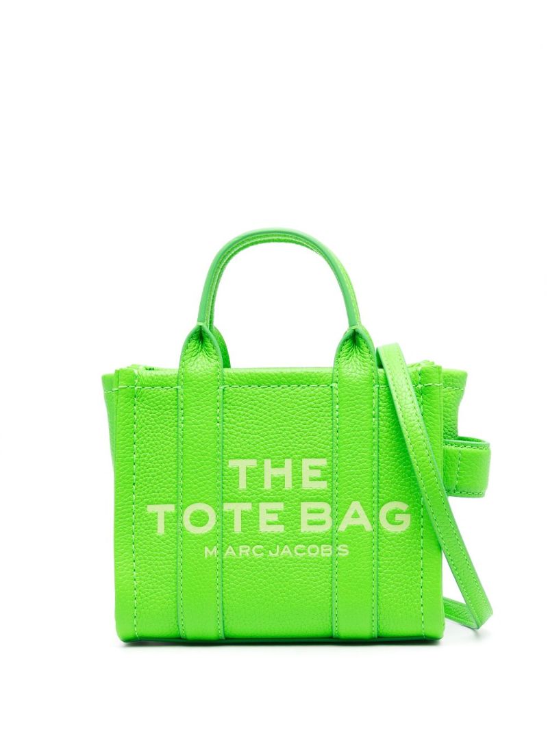 Green the Micro Leather Tote Bag