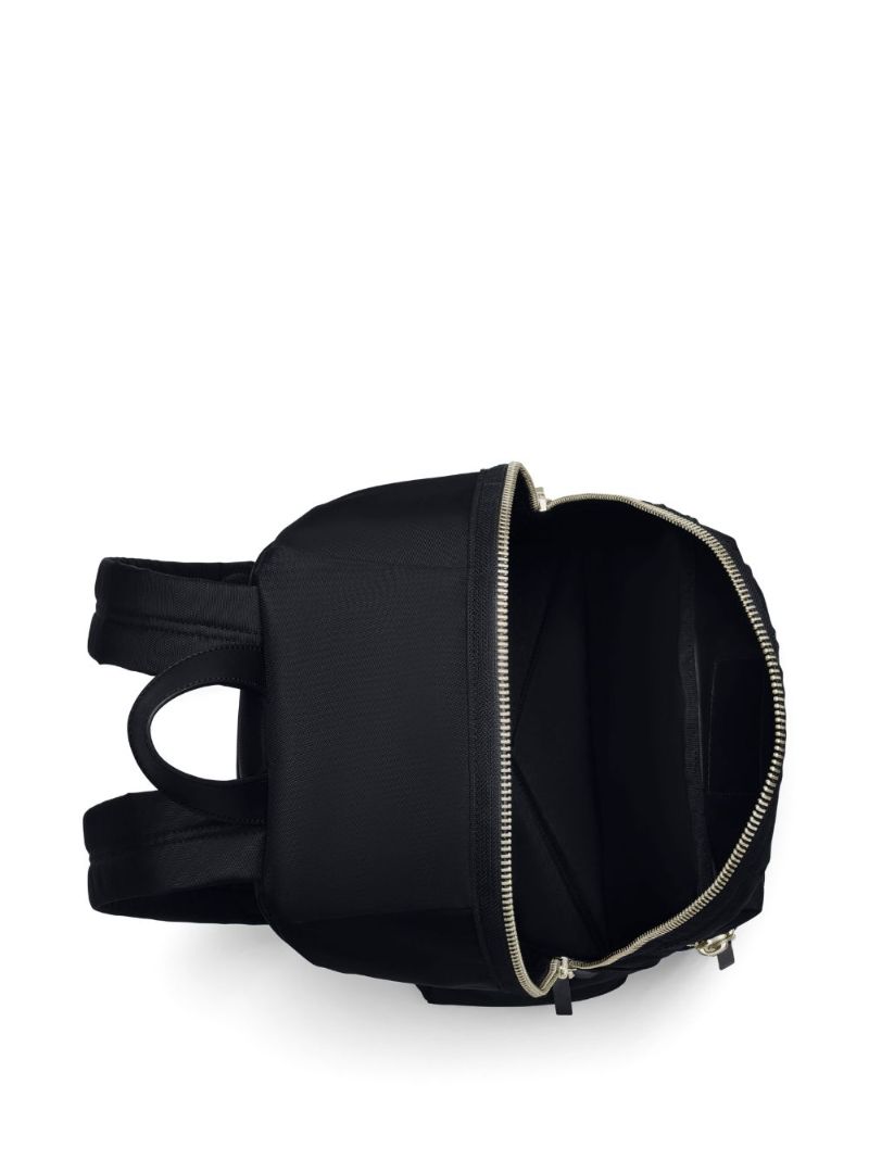Black the Biker Logo Patch Backpack