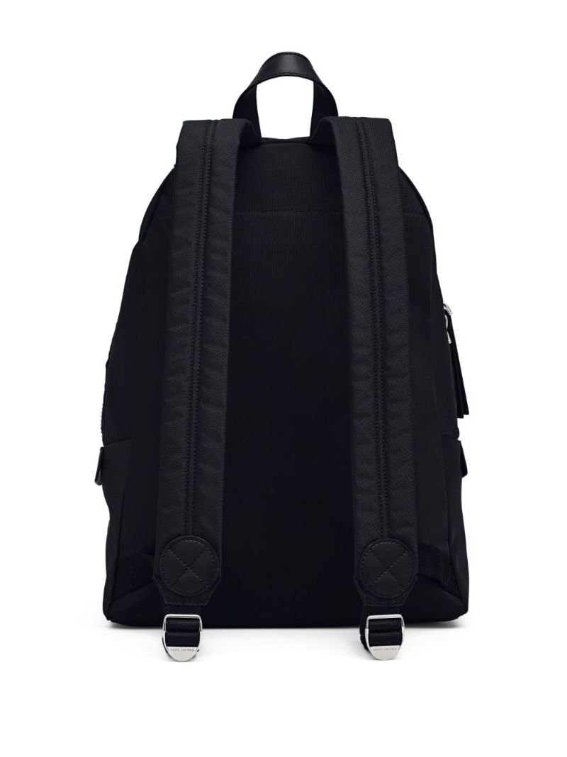 Black the Biker Logo Patch Backpack