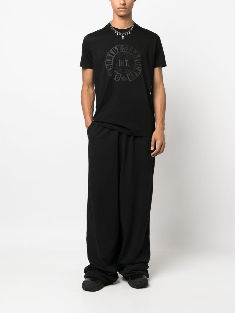Black Graphic-print T-shirt