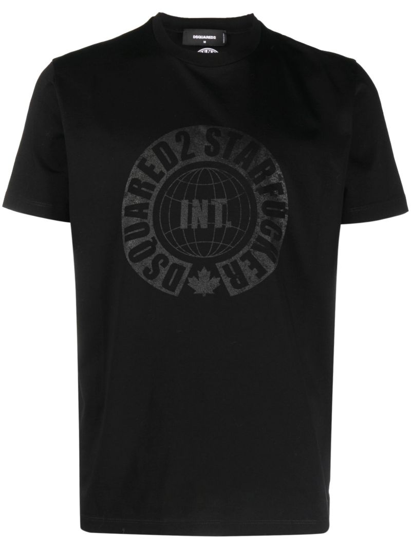 Black Graphic-print T-shirt
