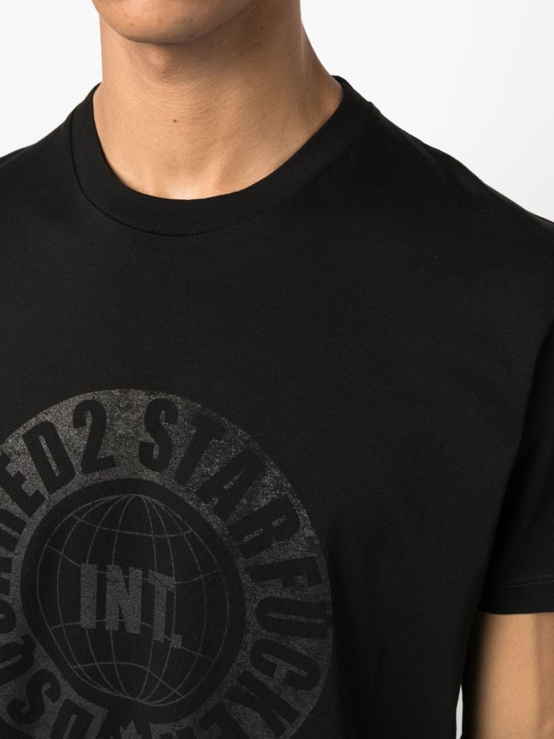 Black Graphic-print T-shirt