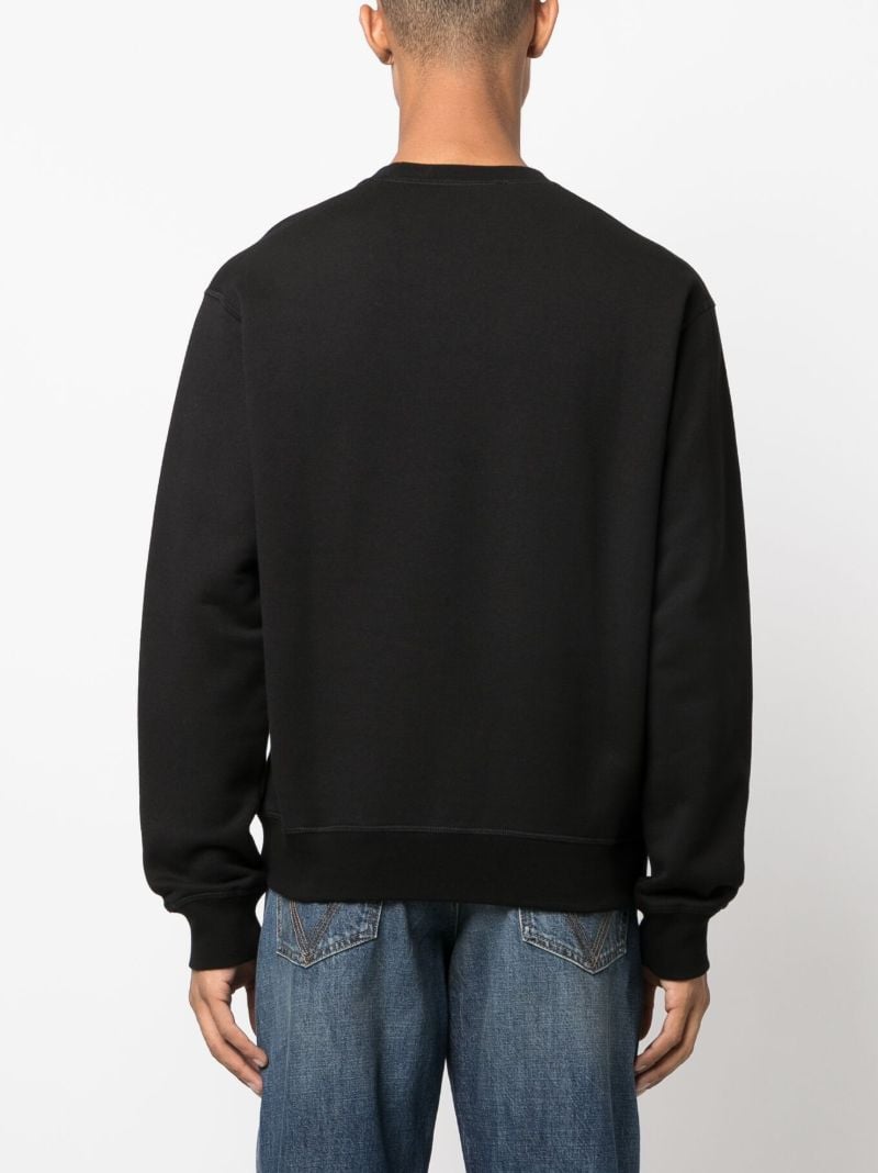 Black Graphic -print Cotton Hoodie
