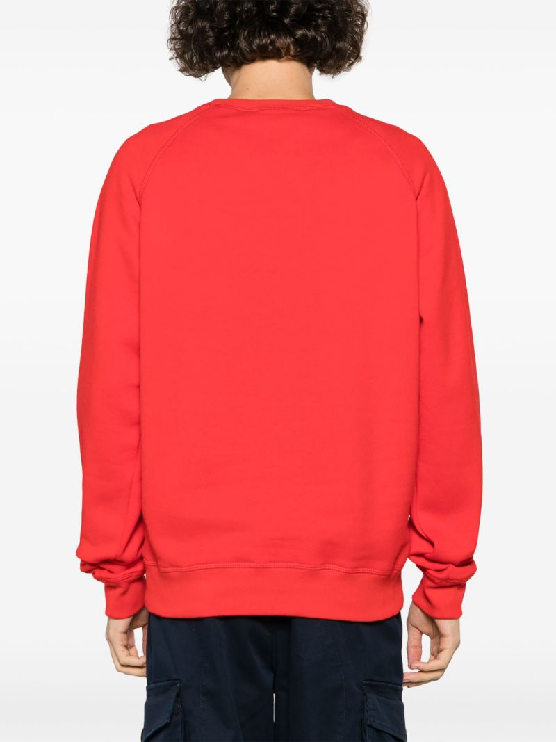 Red D2 Cool Logo-print Cotton Sweatshirt