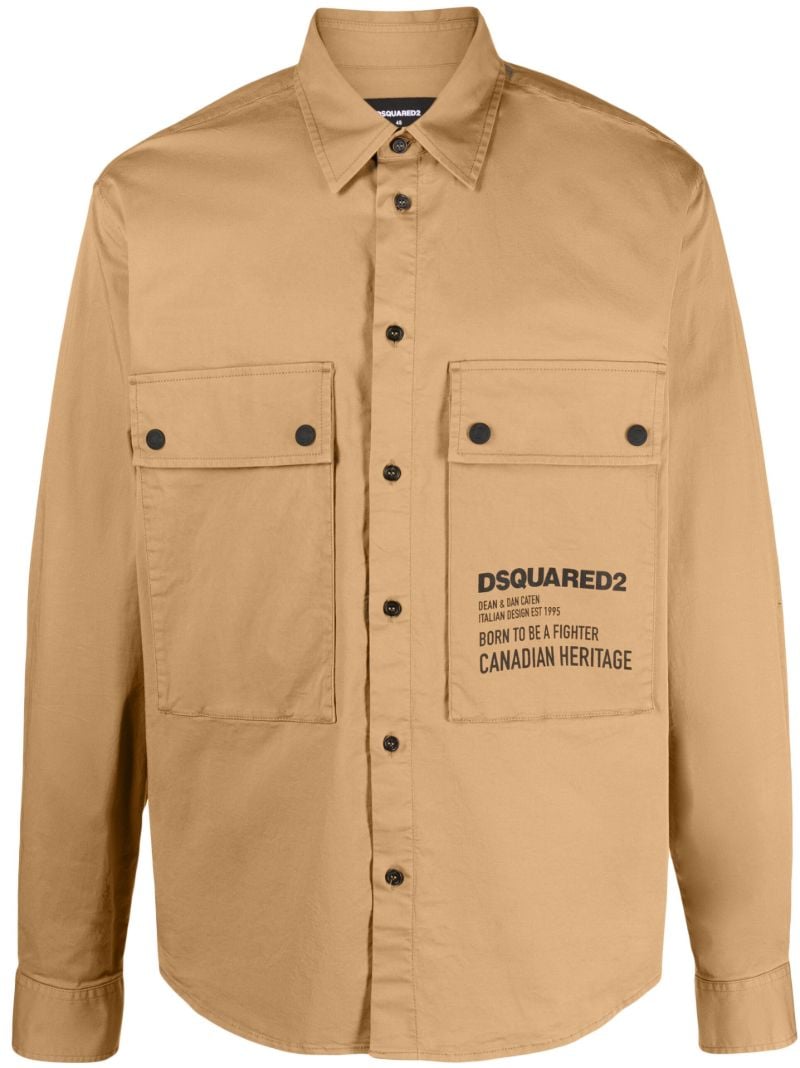 Neutral Utility Cotton Shirt