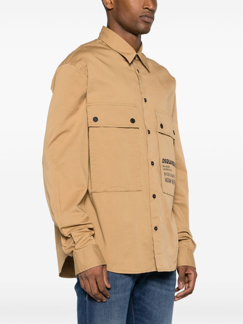 Neutral Utility Cotton Shirt