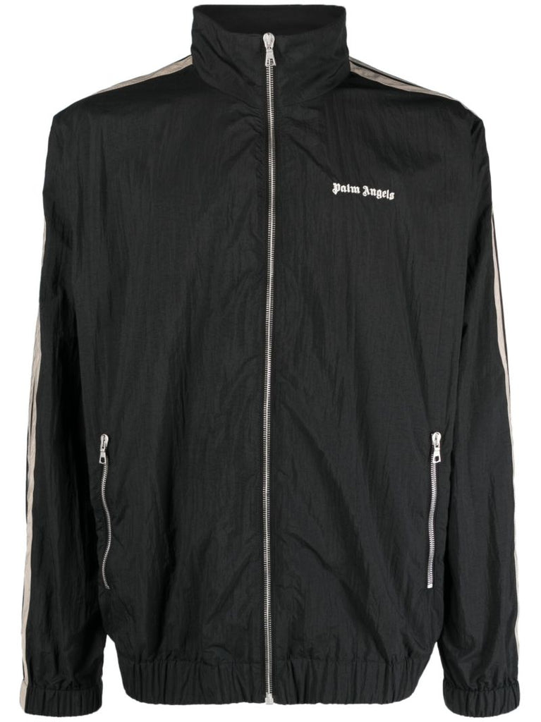 Black Striped Sleeves Lightweight Jacket