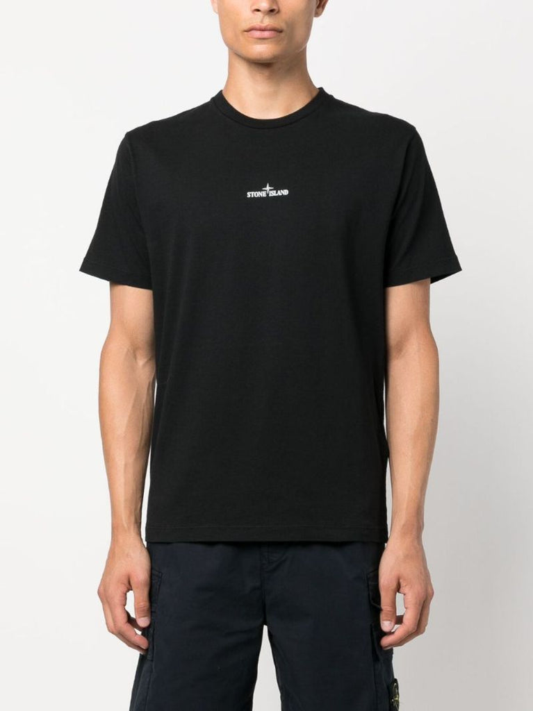 Black Stamp Two Cotton T-shirt