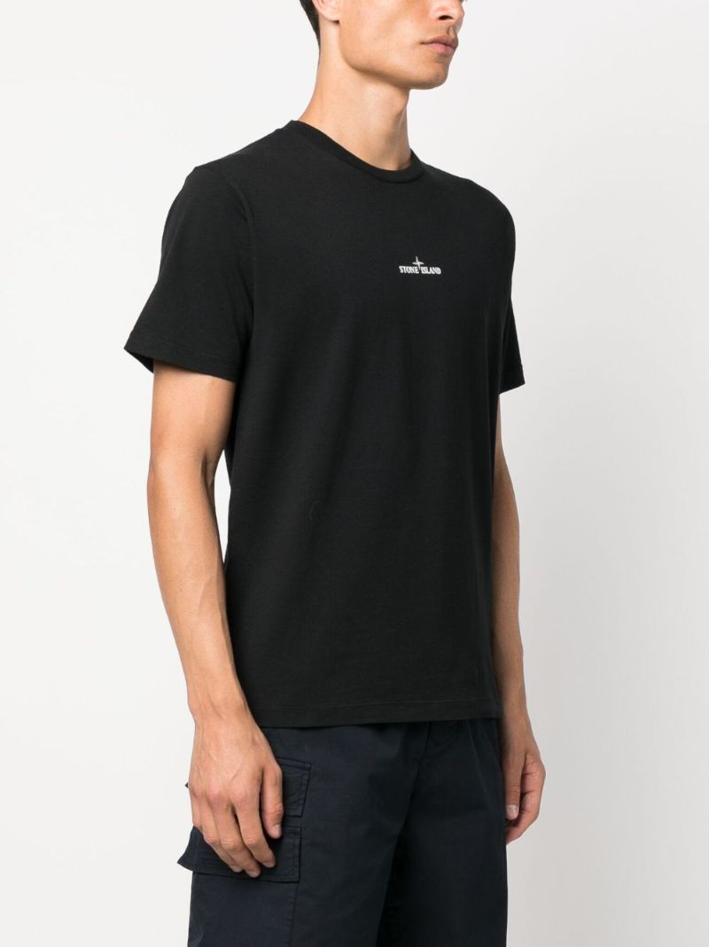 Black Stamp Two Cotton T-shirt