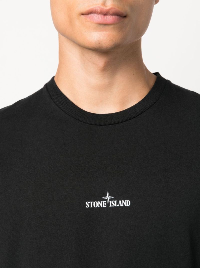 Black Stamp Two Cotton T-shirt