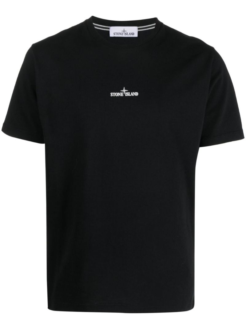 Black Stamp Two Cotton T-shirt