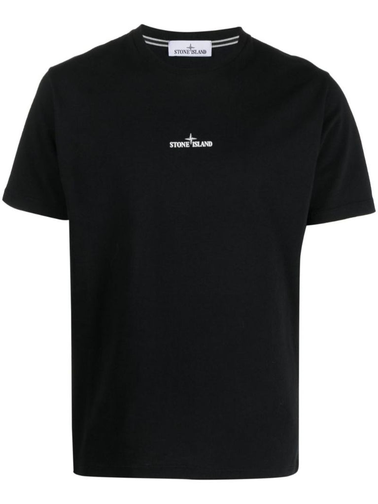 Black Stamp Two Cotton T-shirt
