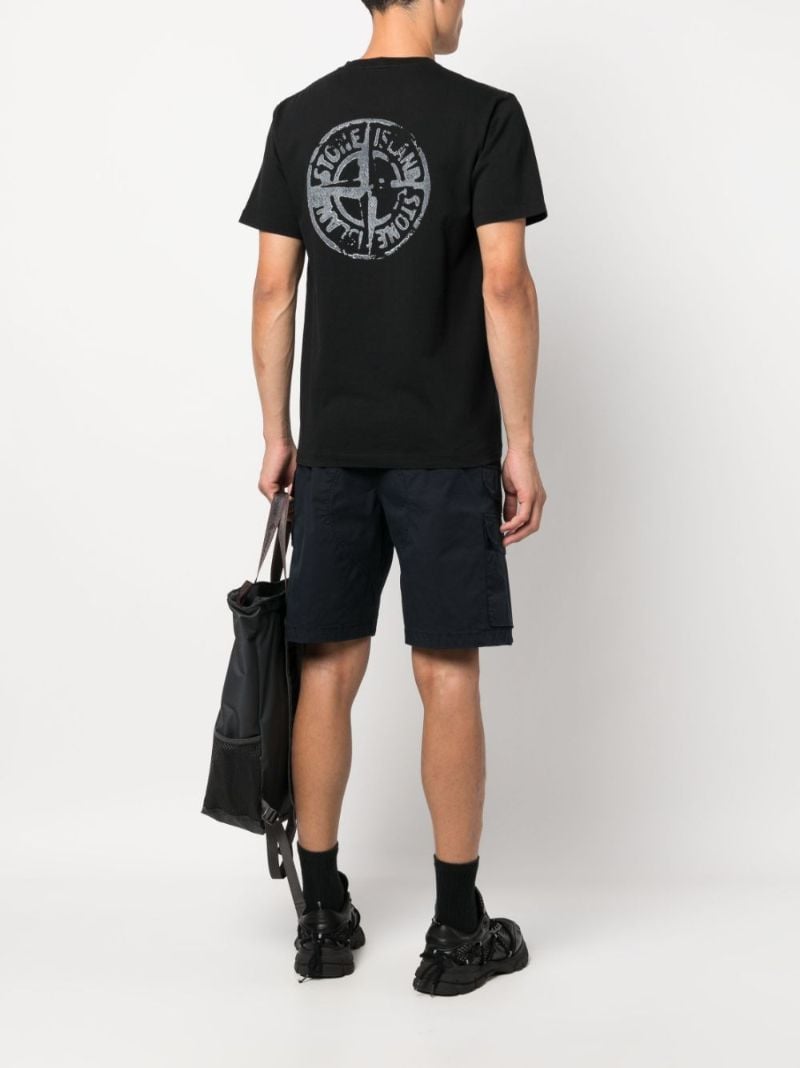 Black Stamp Two Cotton T-shirt