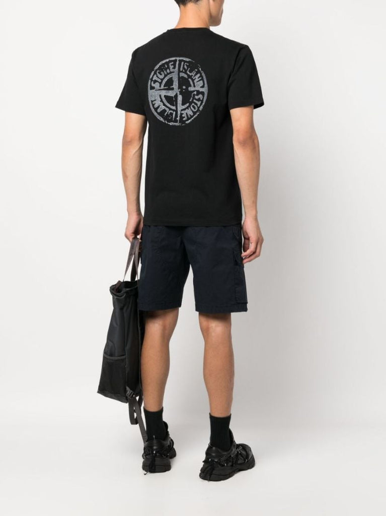 Black Stamp Two Cotton T-shirt