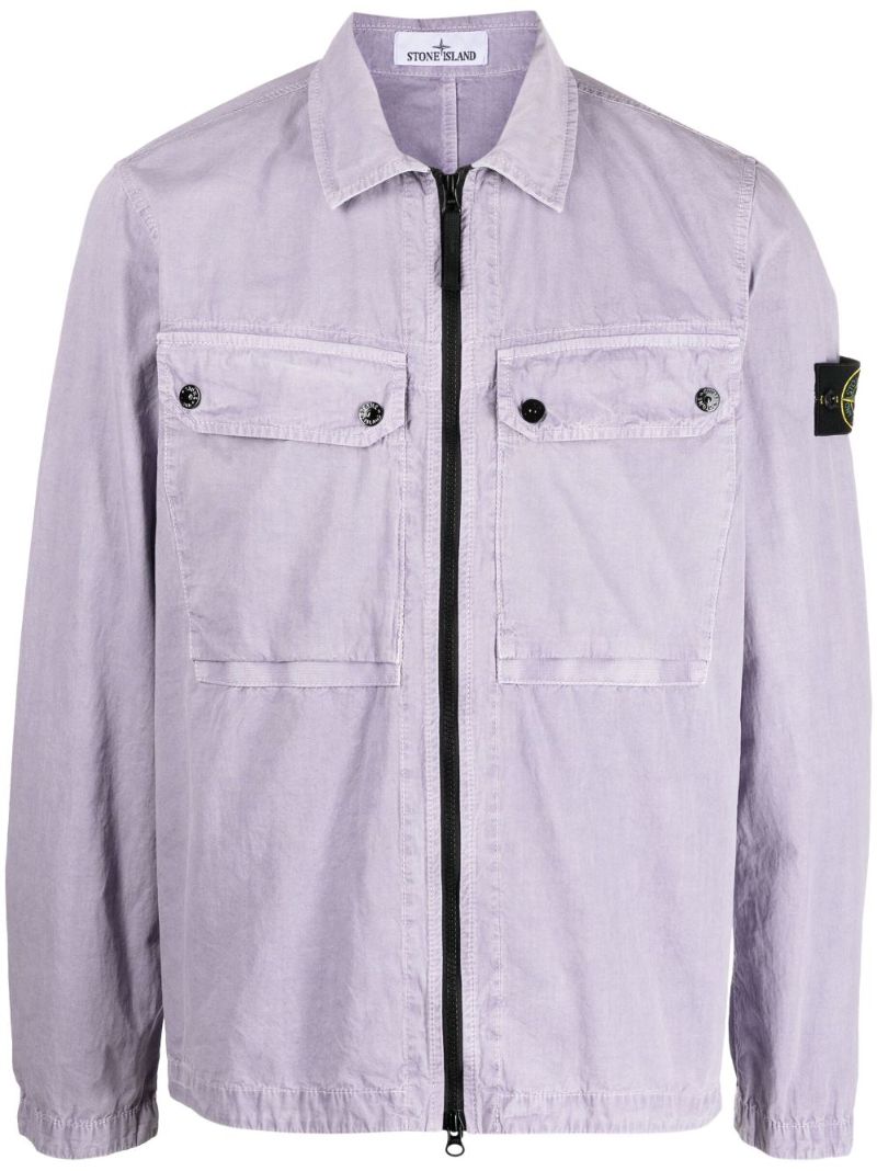 Purple Organic-cotton Overshirt