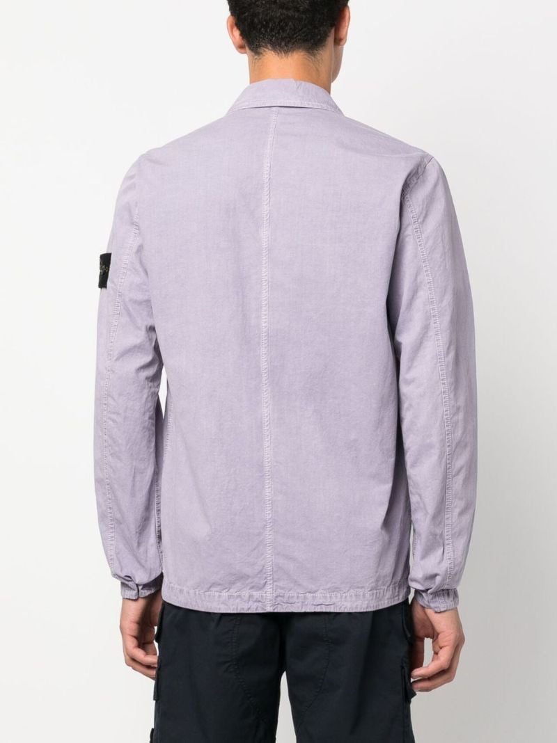 Purple Organic-cotton Overshirt