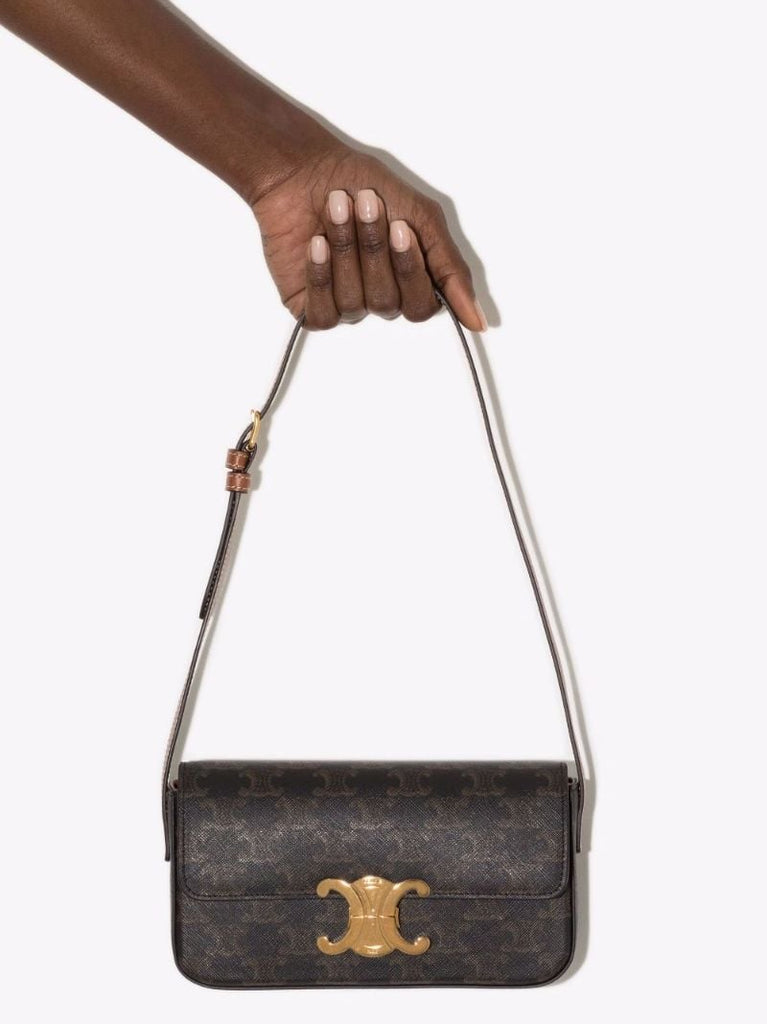 Neutral Canvas Shoulder Bag