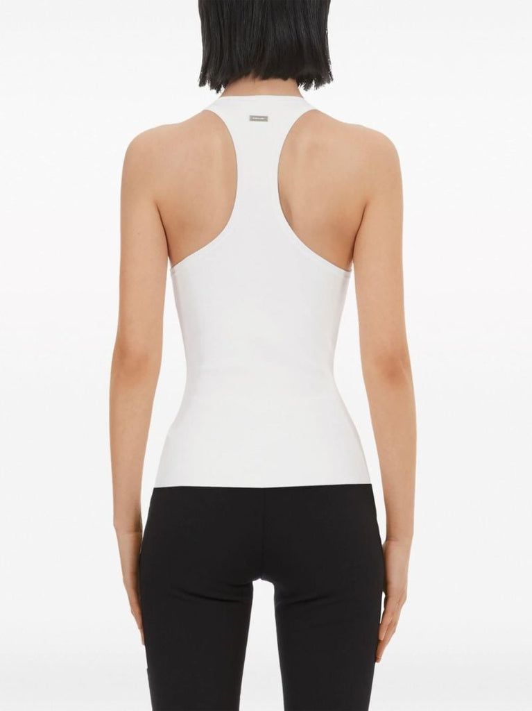 White Racerback Tank Top
