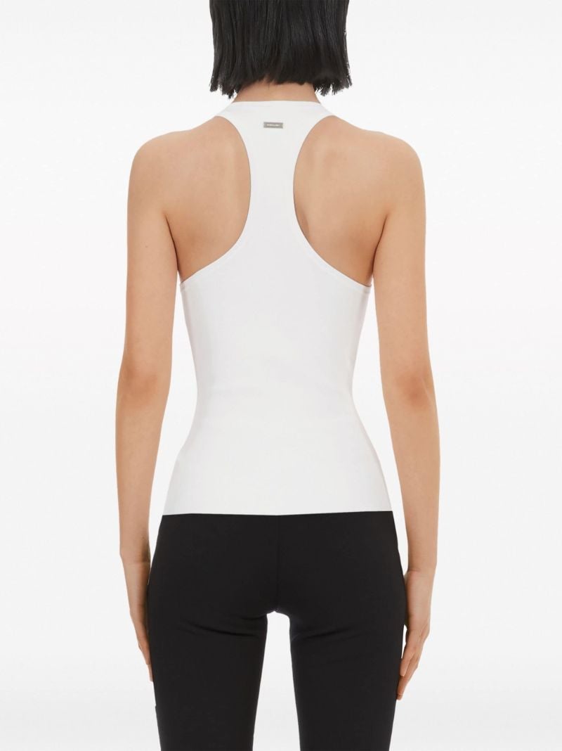 White Racerback Tank Top