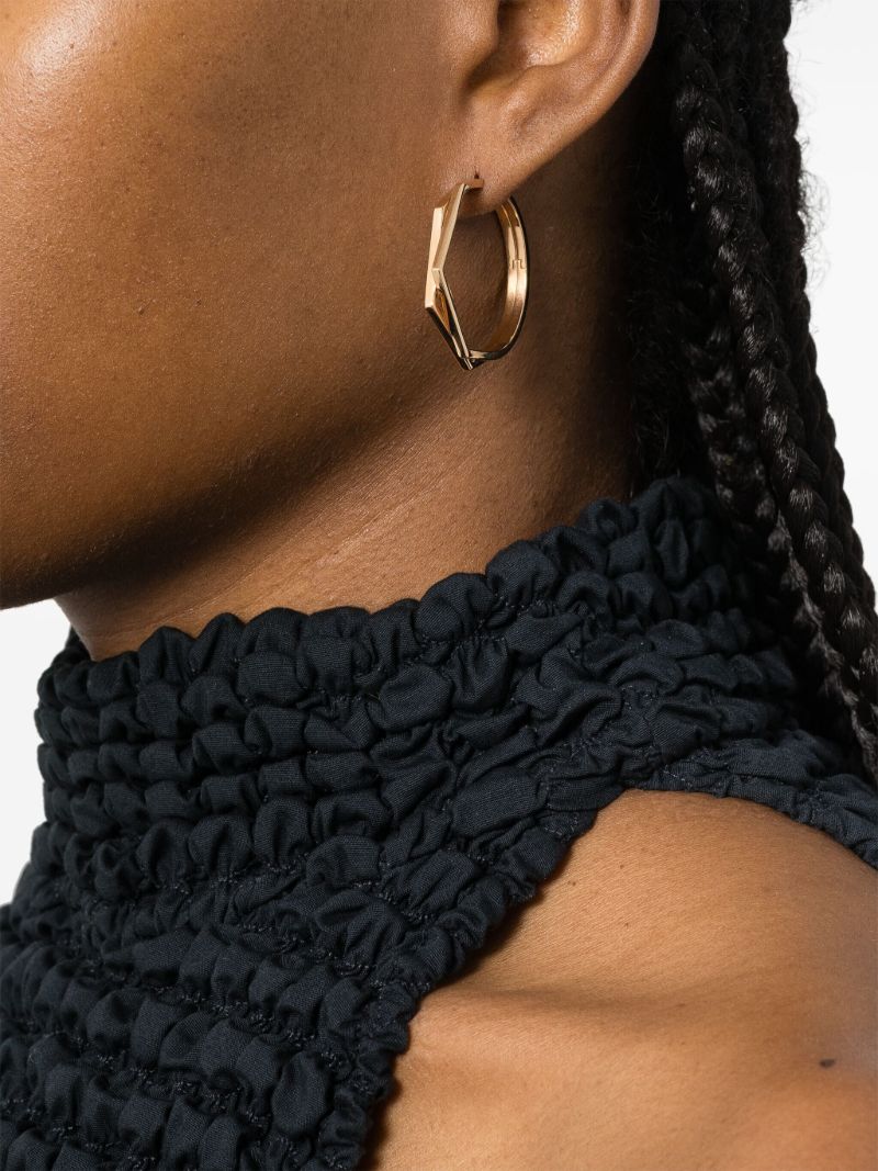 18k Rose Gold Antifer Hoop Earring