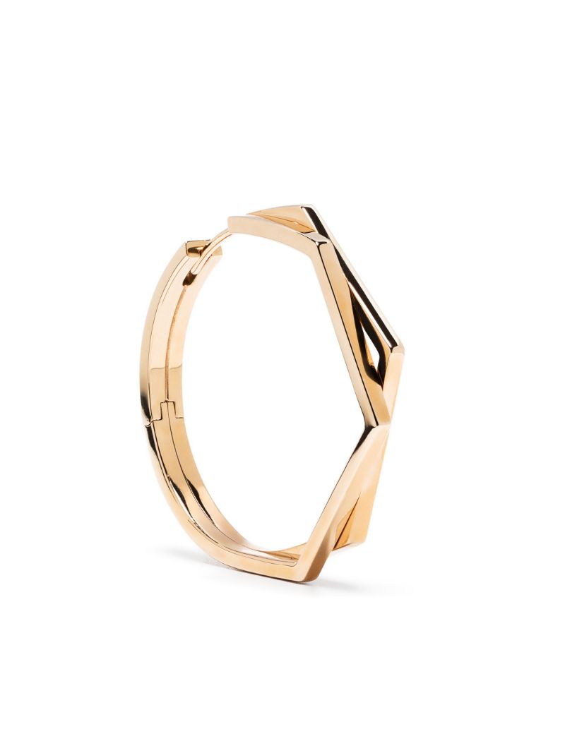 18k Rose Gold Antifer Hoop Earring