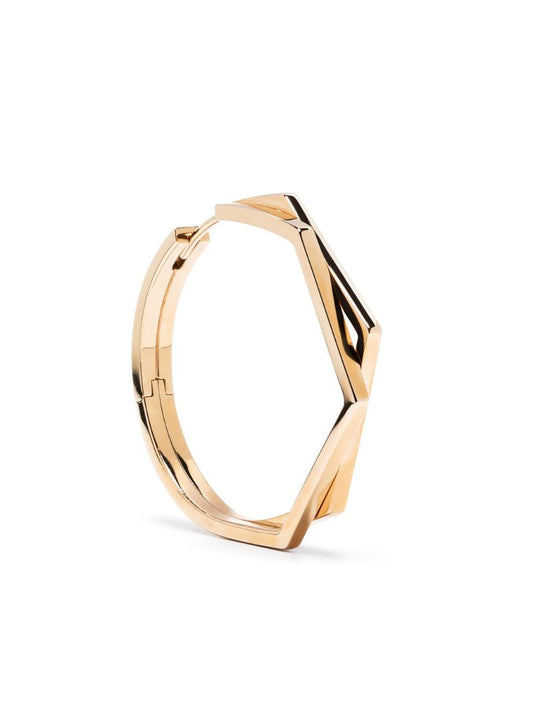 18k Rose Gold Antifer Hoop Earring