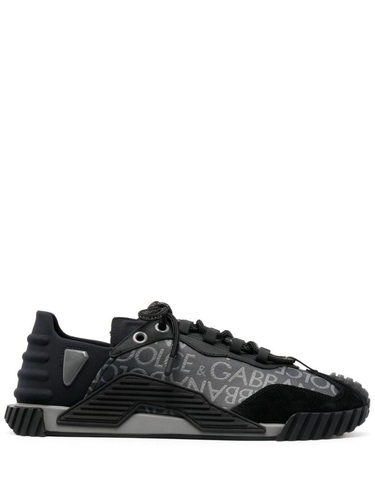 Black Ns1 Logo-jacquard Sneakers