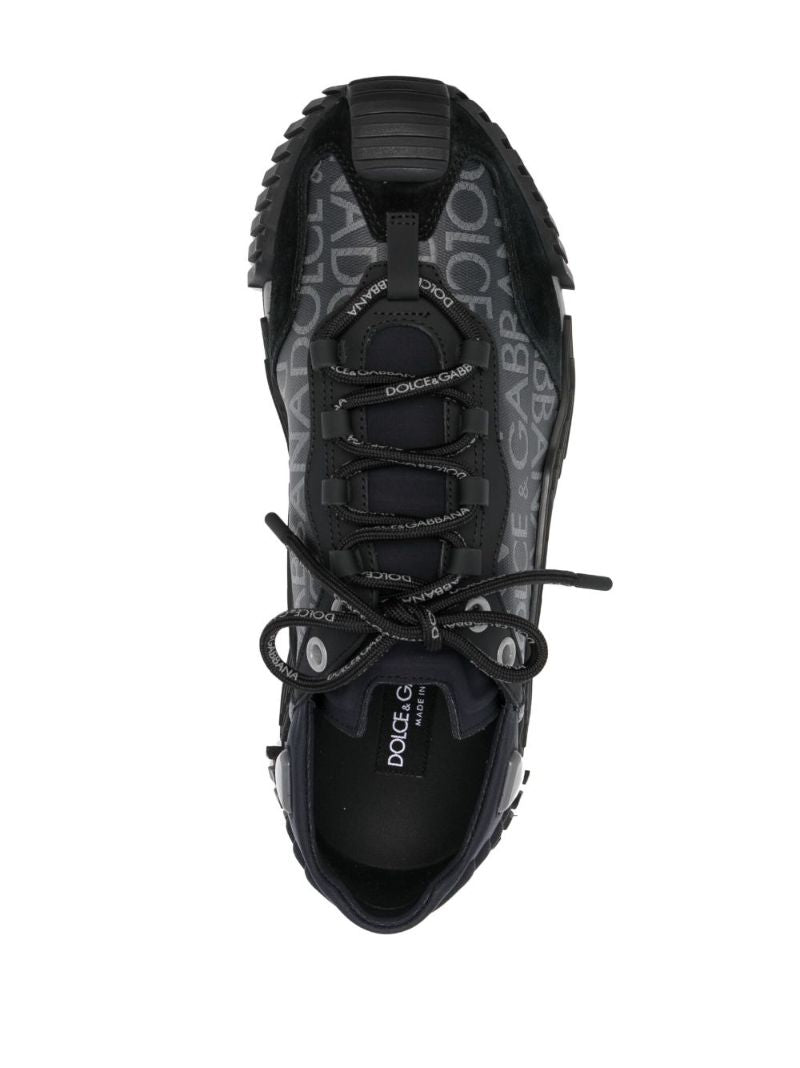 Black Ns1 Logo-jacquard Sneakers