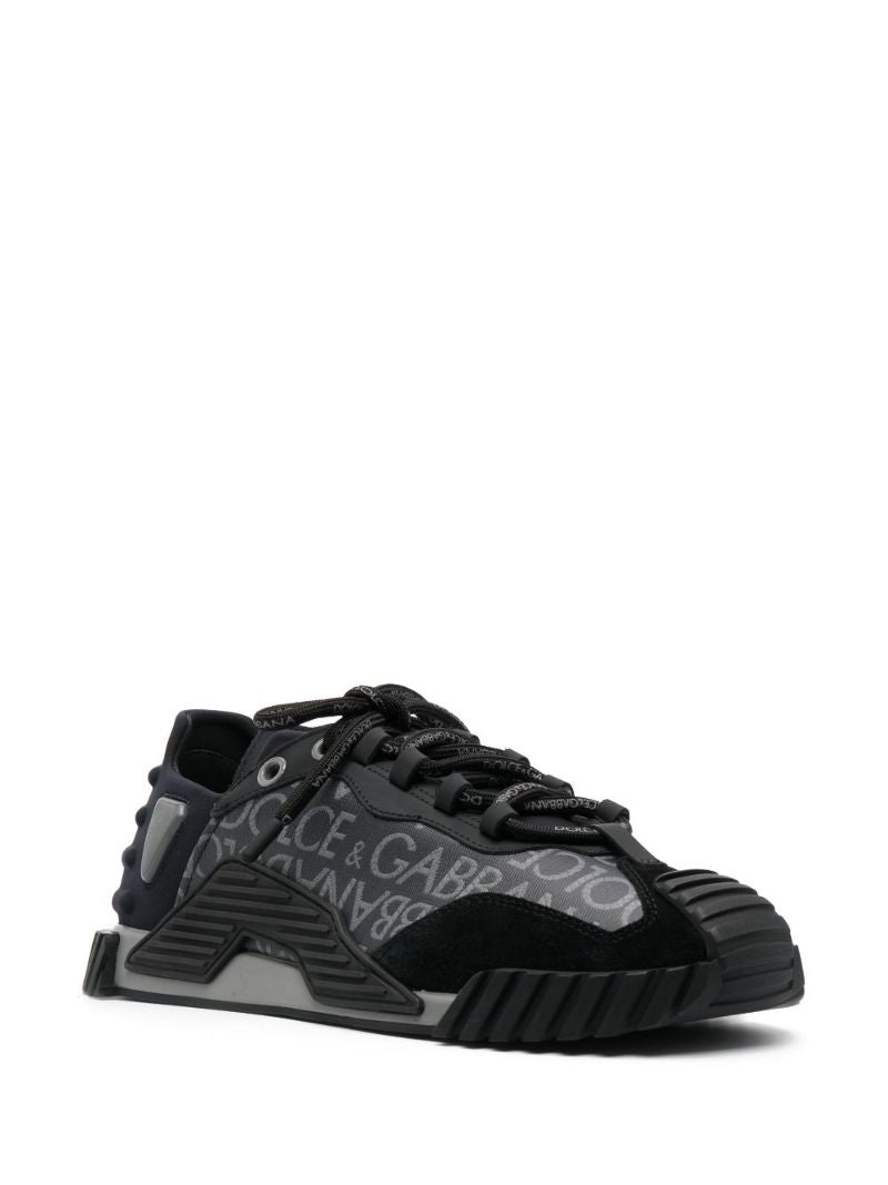 Black Ns1 Logo-jacquard Sneakers