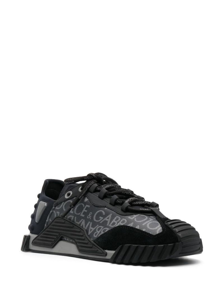 Black Ns1 Logo-jacquard Sneakers