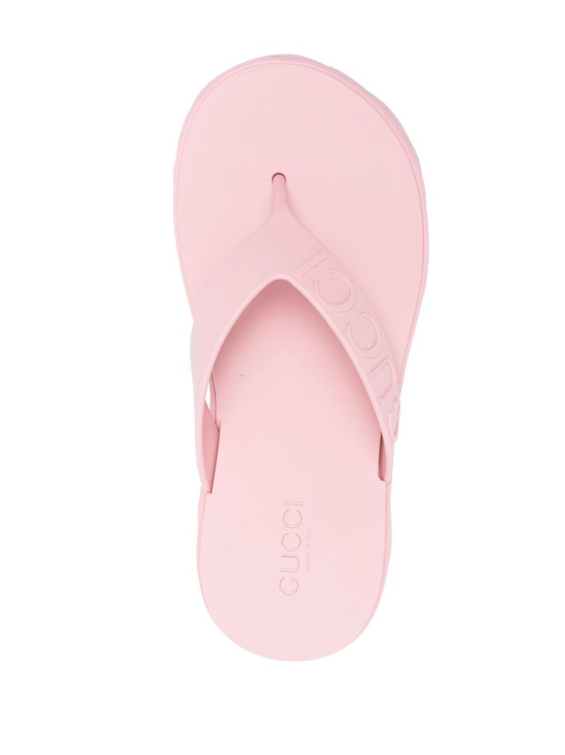 Pink Tarifa 52 Platform Thong Sandals
