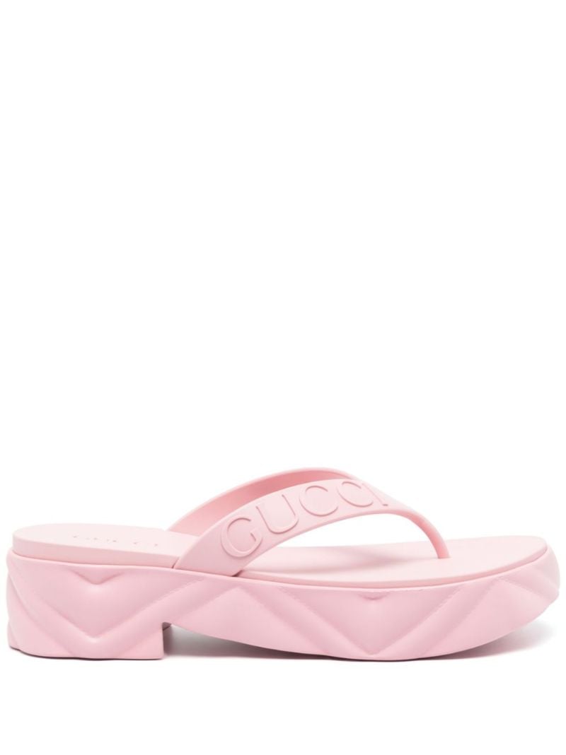 Pink Tarifa 52 Platform Thong Sandals