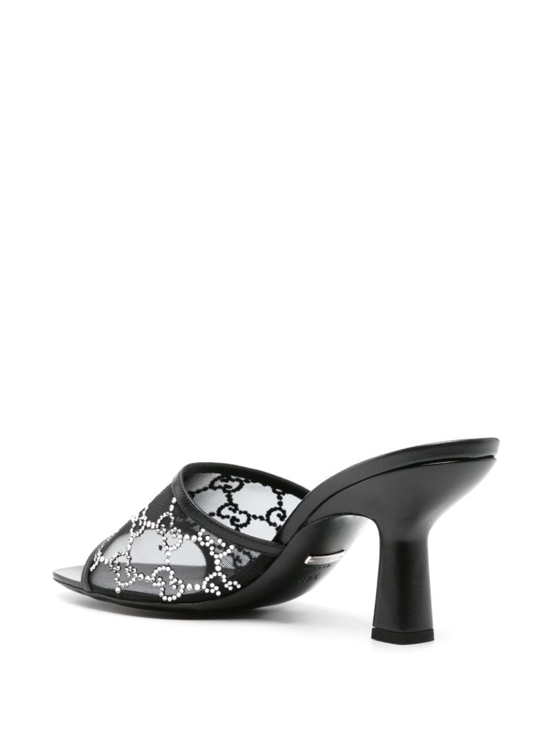Black Gg Supreme Crystal-embellished Sandals