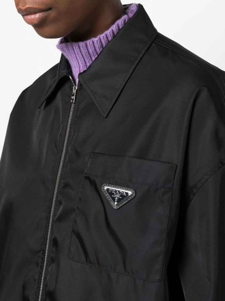 Black Oversized Re-nylon Jacket
