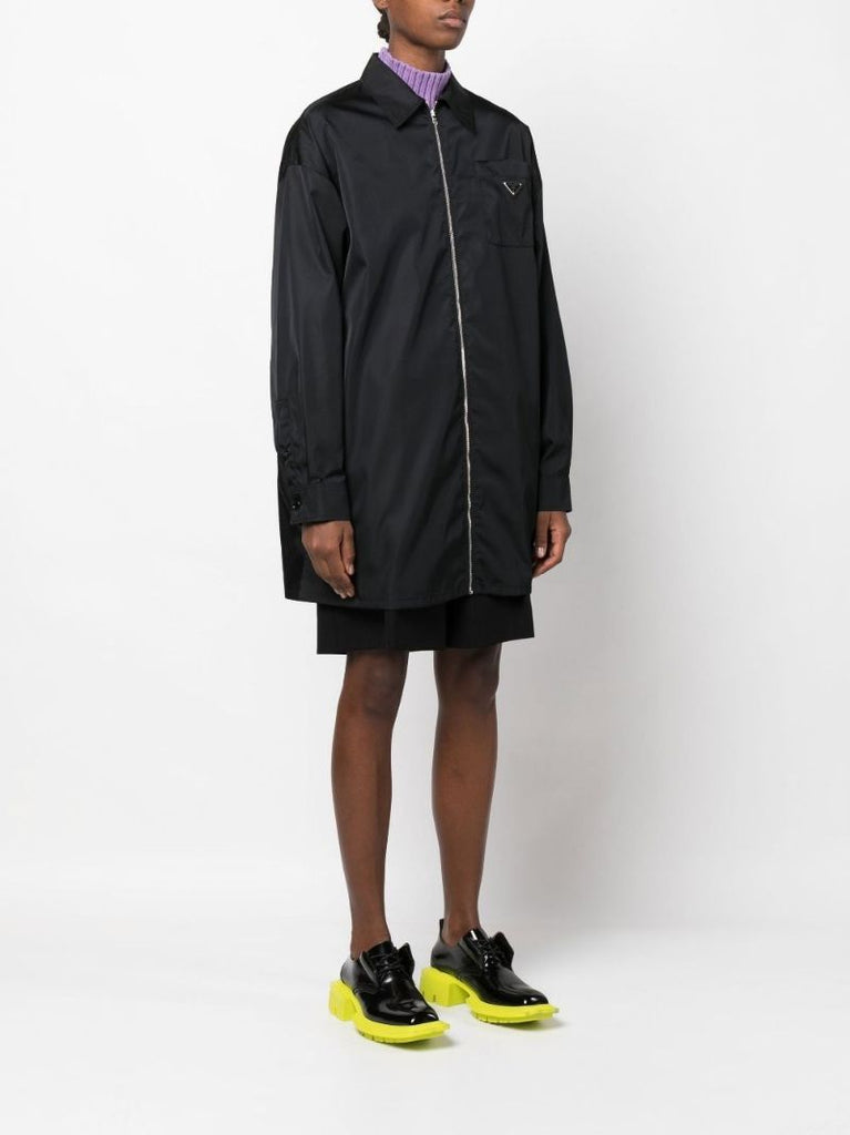 Black Oversized Re-nylon Jacket