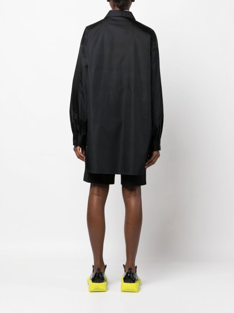 Black Oversized Re-nylon Jacket