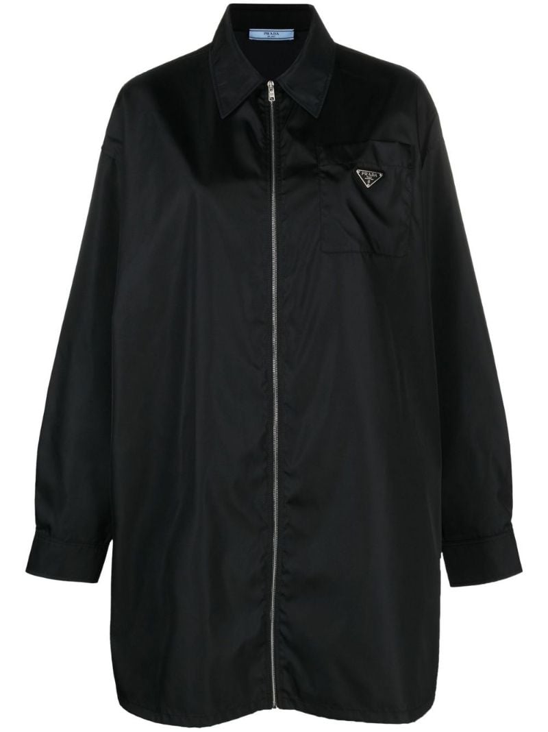 Black Oversized Re-nylon Jacket