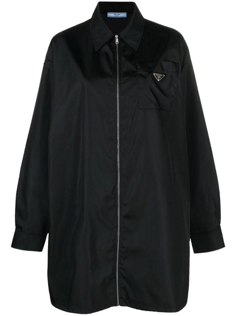 Black Oversized Re-nylon Jacket