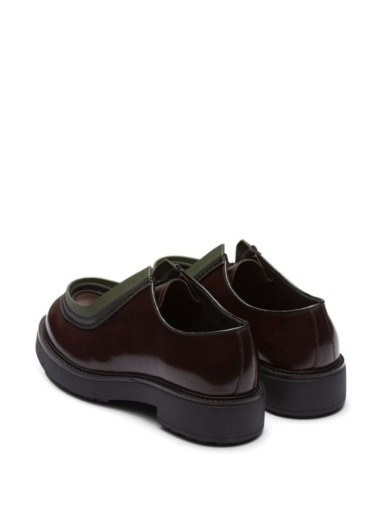 Brown Leather Lace-up Shoes