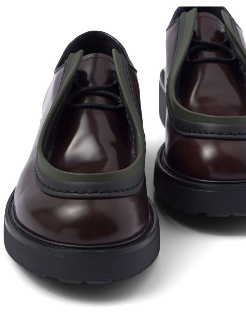 Brown Leather Lace-up Shoes