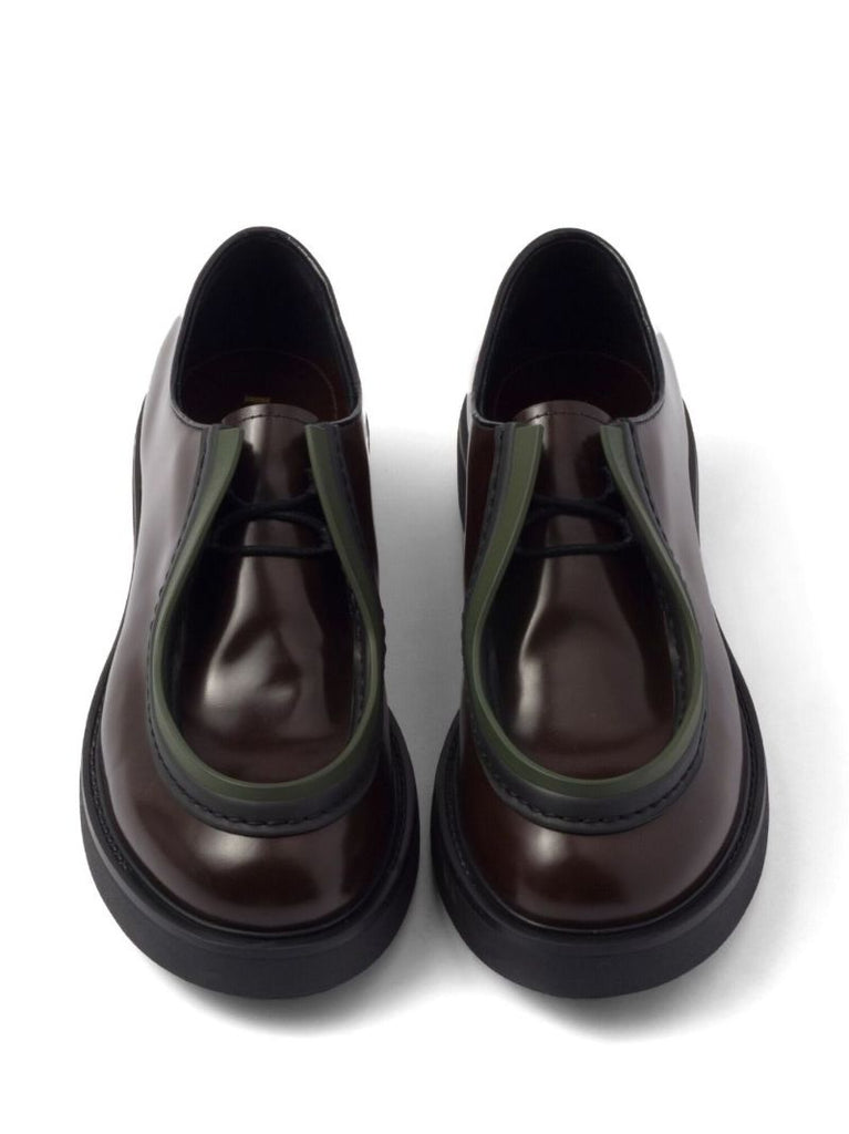 Brown Leather Lace-up Shoes
