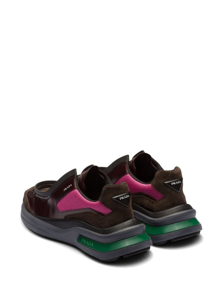 Brown Systeme Leather Sneakers