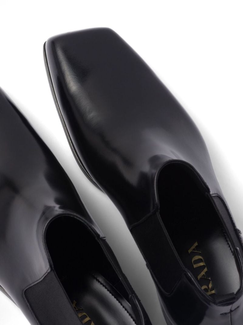 Black Leather Chelsea Boots
