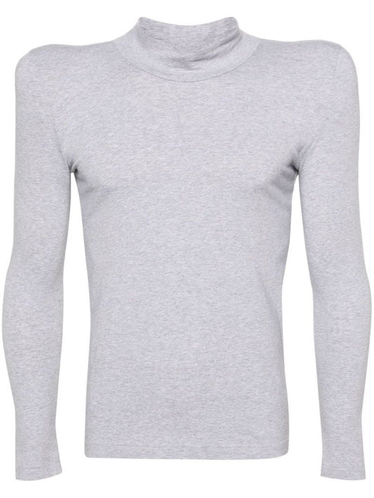 Grey Shoulder-pads T-shirt