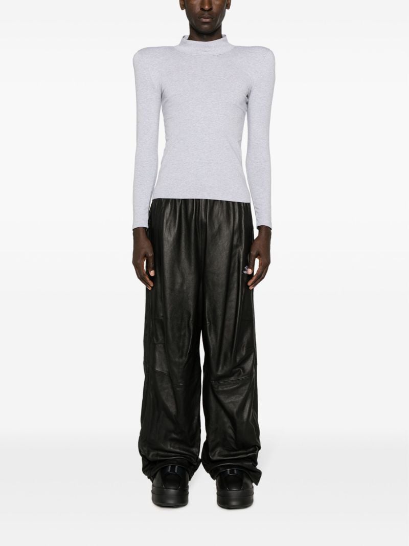 Grey Shoulder-pads T-shirt