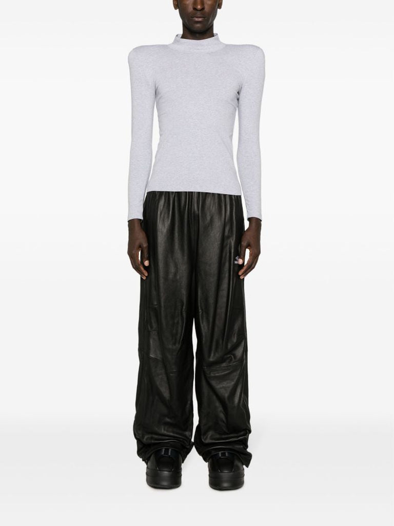 Grey Shoulder-pads T-shirt