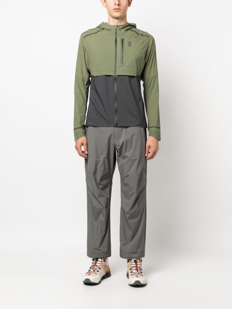 Green Hooded Logo-print Jacket