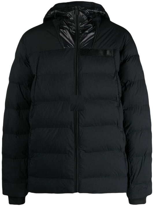 Black Challenger Hooded Quilted Jacket